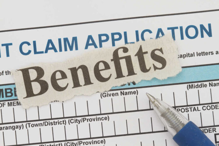 Retirement,Application,Form,With,Benefits,Newspaper,Cutout.