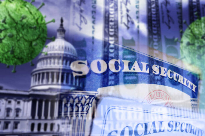 Social,Security,Cards,With,Us,Capitol,,Money,And,Coronavirus,Images